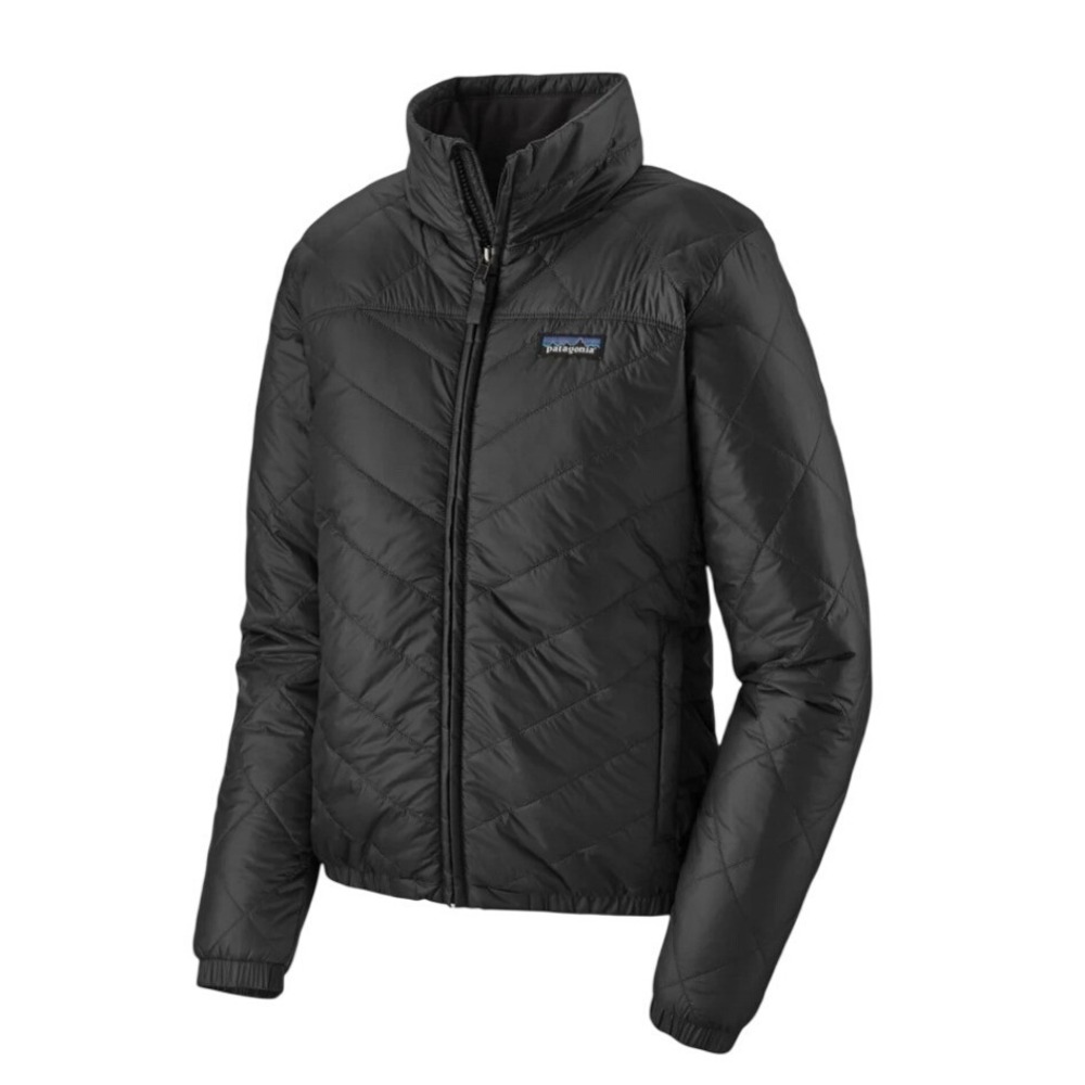 Patagonia Jacket Womens XL Radalie Bomber Ink Black Quilted 20970 EUC